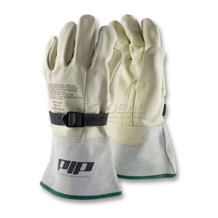 PIP Top Grain Cowhide Leather Protector For Novax Gloves, Reinforced, Size 8